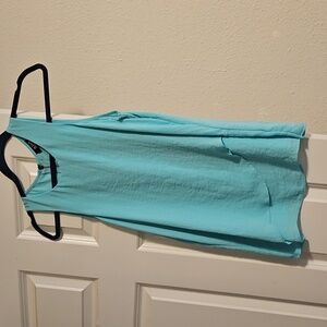 a.n.a. small teal tank blouse